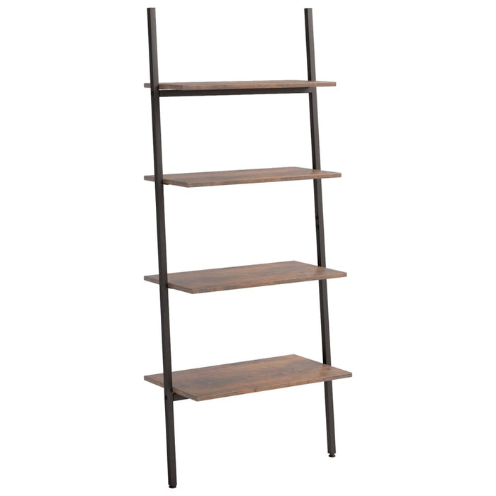 Raft înclinat cu 4 niveluri maro închis / negru 64x34x150,5 cm - WALTI WALTI
