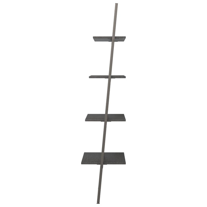 Raft înclinat, cu 4 niveluri, negru, 64x34x150,5 cm - WALTI WALTI