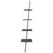Raft înclinat, cu 4 niveluri, negru, 64x34x150,5 cm - WALTI WALTI