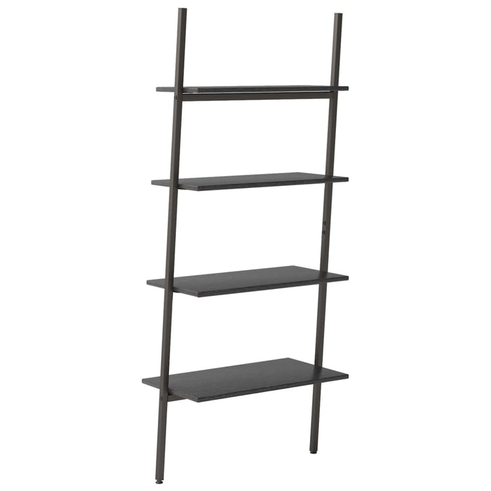 Raft înclinat, cu 4 niveluri, negru, 64x34x150,5 cm - WALTI WALTI
