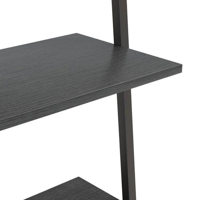 Raft înclinat, cu 4 niveluri, negru, 64x34x150,5 cm - WALTI WALTI