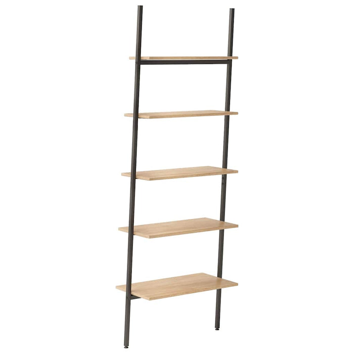 Raft înclinat cu 5 niveluri maro deschis / negru 64x34x185,5 cm - WALTI WALTI