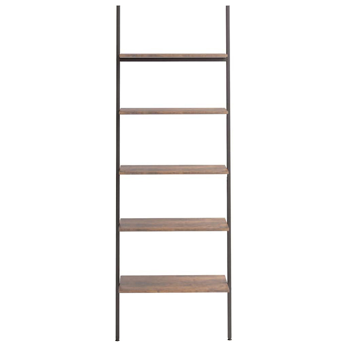 Raft înclinat cu 5 niveluri maro închis / negru 64x34x185,5 cm WALTI