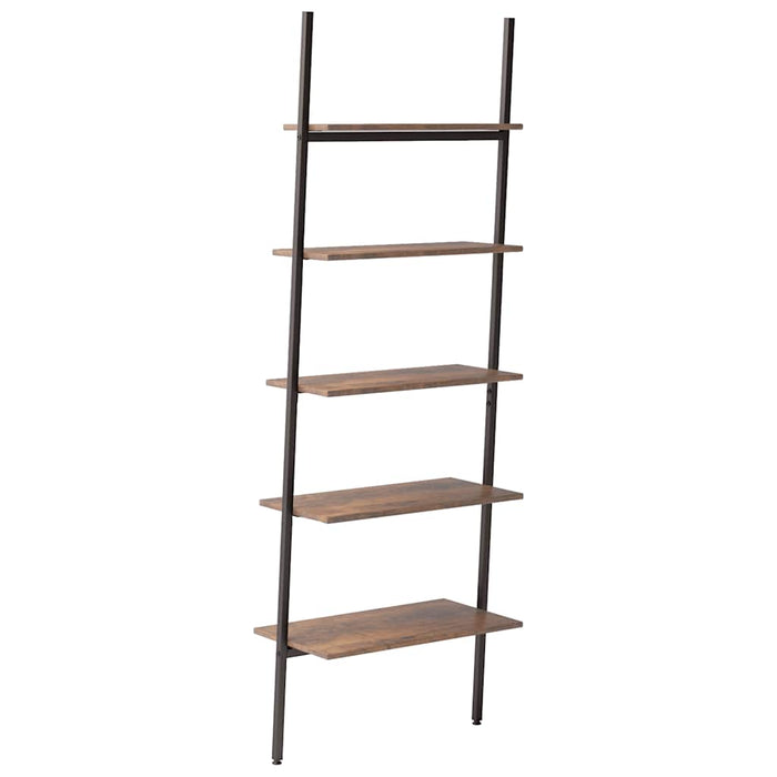Raft înclinat cu 5 niveluri maro închis / negru 64x34x185,5 cm WALTI