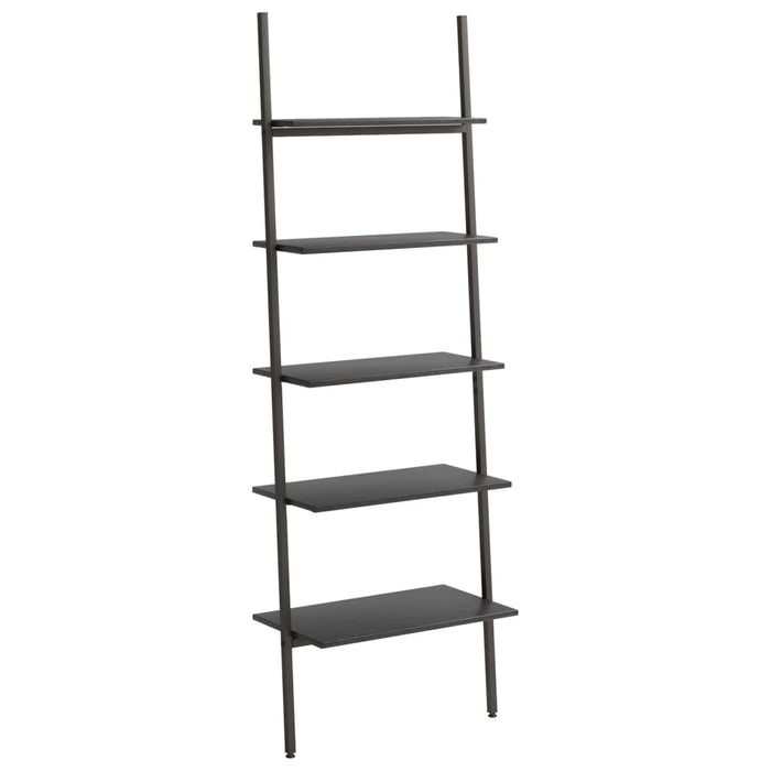Raft înclinat, cu 5 niveluri, negru, 64x34x185,5 cm - WALTI WALTI