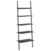 Raft înclinat, cu 5 niveluri, negru, 64x34x185,5 cm - WALTI WALTI