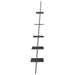 Raft înclinat, cu 5 niveluri, negru, 64x34x185,5 cm - WALTI WALTI