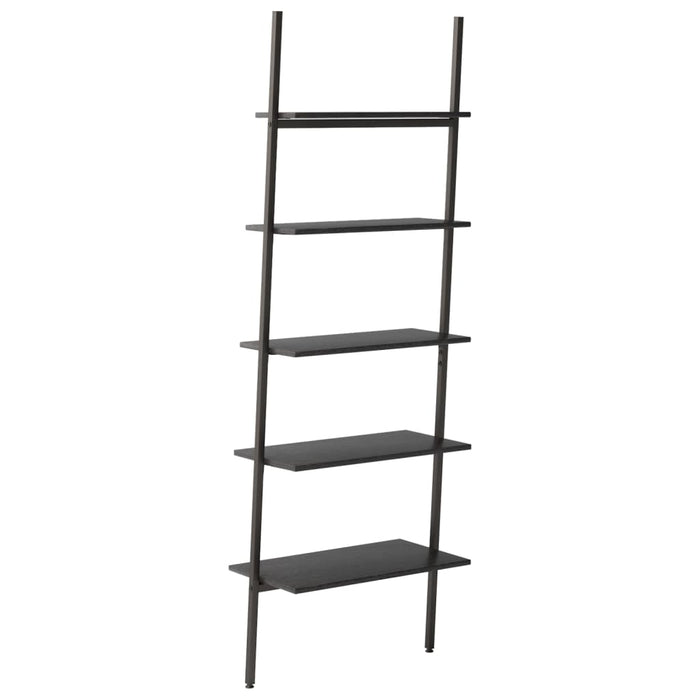 Raft înclinat, cu 5 niveluri, negru, 64x34x185,5 cm - WALTI WALTI