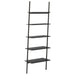 Raft înclinat, cu 5 niveluri, negru, 64x34x185,5 cm - WALTI WALTI