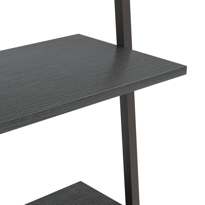 Raft înclinat, cu 5 niveluri, negru, 64x34x185,5 cm - WALTI WALTI