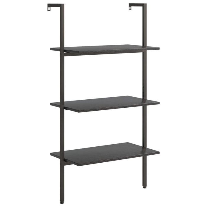 Raft înclinat cu 3 niveluri, negru, 64x35x120,5 cm - WALTI WALTI