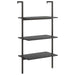 Raft înclinat cu 3 niveluri, negru, 64x35x120,5 cm - WALTI WALTI