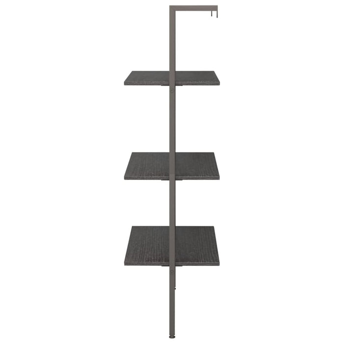 Raft înclinat cu 3 niveluri, negru, 64x35x120,5 cm - WALTI WALTI