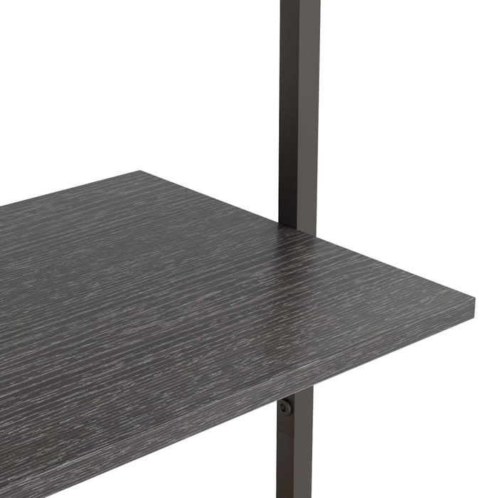 Raft înclinat cu 3 niveluri, negru, 64x35x120,5 cm - WALTI WALTI