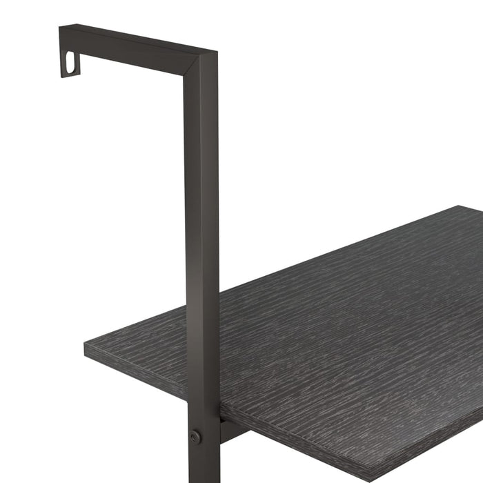 Raft înclinat cu 3 niveluri, negru, 64x35x120,5 cm - WALTI WALTI
