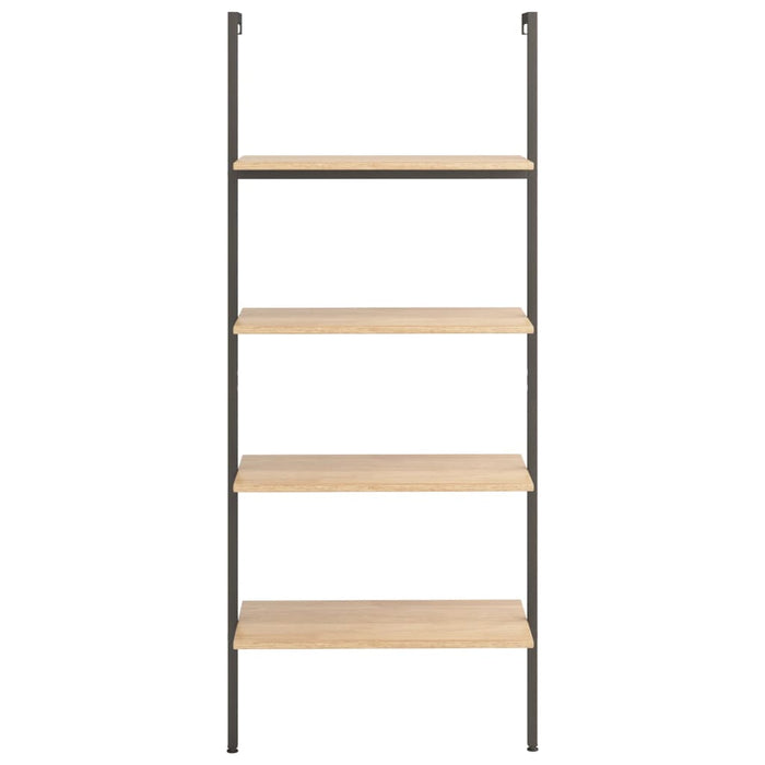Raft înclinat cu 4 niveluri maro deschis / negru 64x35x152,5 cm - WALTI WALTI
