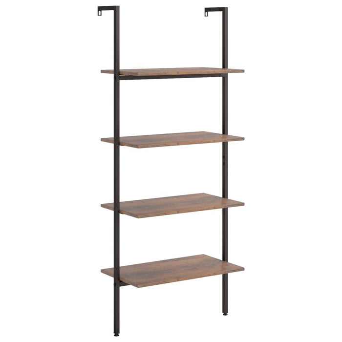 Raft înclinat cu 4 niveluri maro închis / negru 64x35x152,5 cm - WALTI WALTI