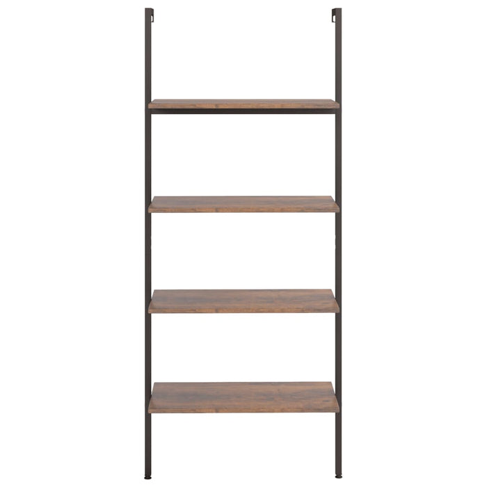 Raft înclinat cu 4 niveluri maro închis / negru 64x35x152,5 cm - WALTI WALTI