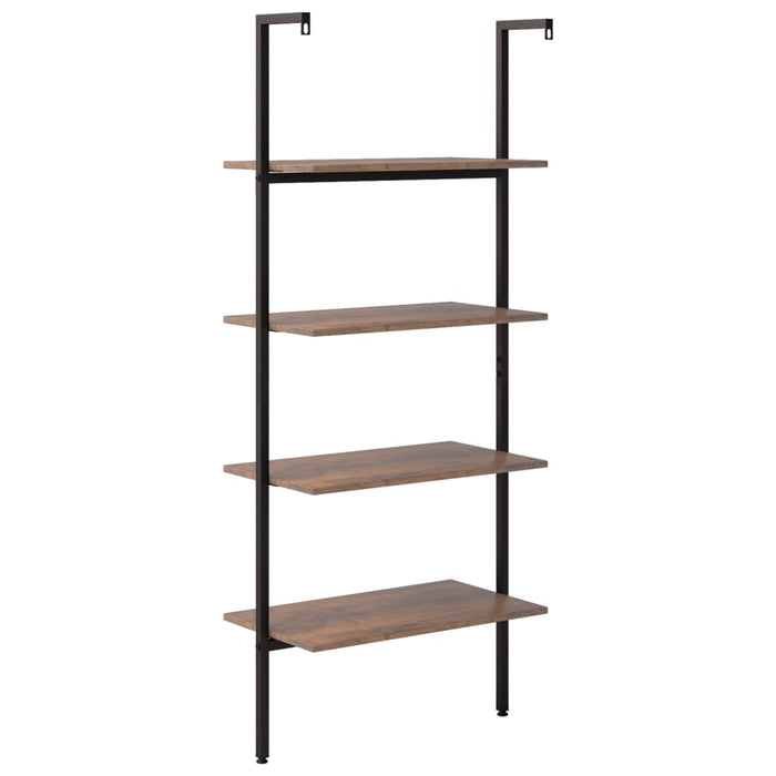 Raft înclinat cu 4 niveluri maro închis / negru 64x35x152,5 cm - WALTI WALTI