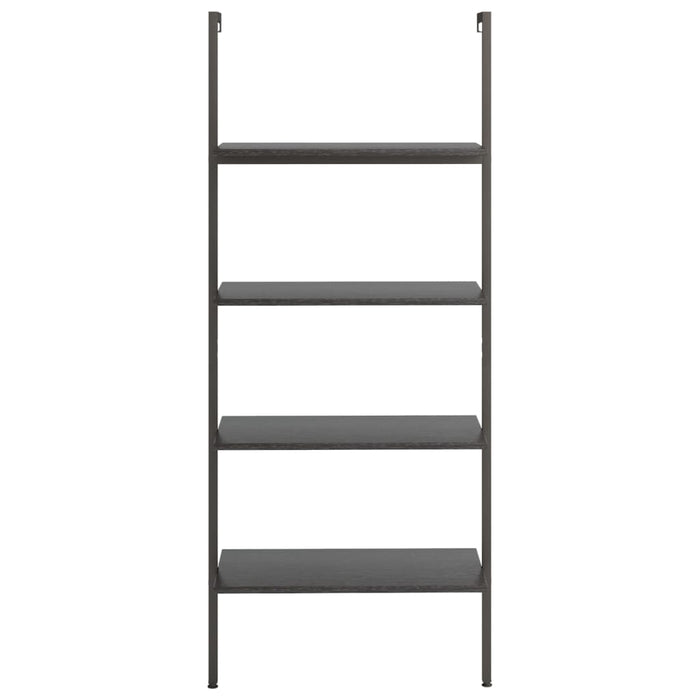 Raft sprijinit, cu 4 niveluri, negru, 64x35x152,5 cm - WALTI WALTI