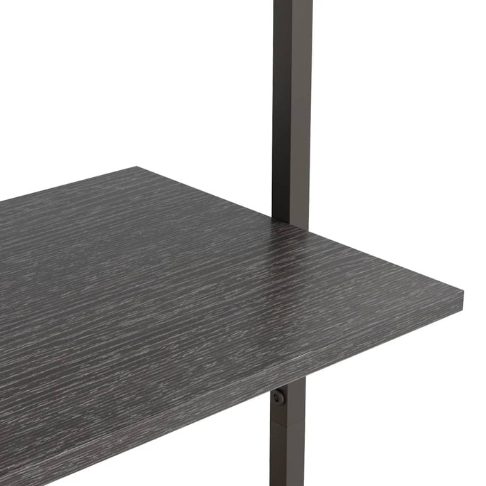 Raft sprijinit, cu 4 niveluri, negru, 64x35x152,5 cm - WALTI WALTI