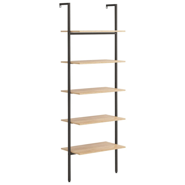 Raft înclinat cu 5 niveluri maro deschis / negru 64x35x185 cm - WALTI WALTI