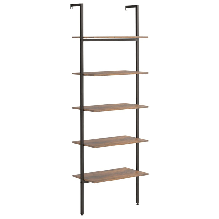 Raft înclinat cu 5 niveluri maro închis / negru 64x35x185 cm - WALTI WALTI