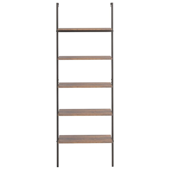 Raft înclinat cu 5 niveluri maro închis / negru 64x35x185 cm - WALTI WALTI