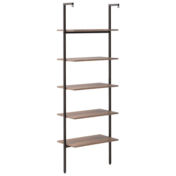 Raft înclinat cu 5 niveluri maro închis / negru 64x35x185 cm - WALTI WALTI