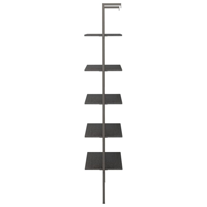 Raft înclinat, cu 5 niveluri, negru, 64x35x185 cm - WALTI WALTI