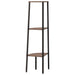 Raft de colț cu 3 niveluri maro deschis/negru 45,5x31,5x120 cm - WALTI WALTI