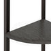 Raft de colț cu 3 niveluri, negru, 45,5x31,5x120 cm - WALTI WALTI