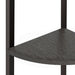 Raft de colț cu 4 niveluri, negru, 45,5x31,5x150 cm - WALTI WALTI