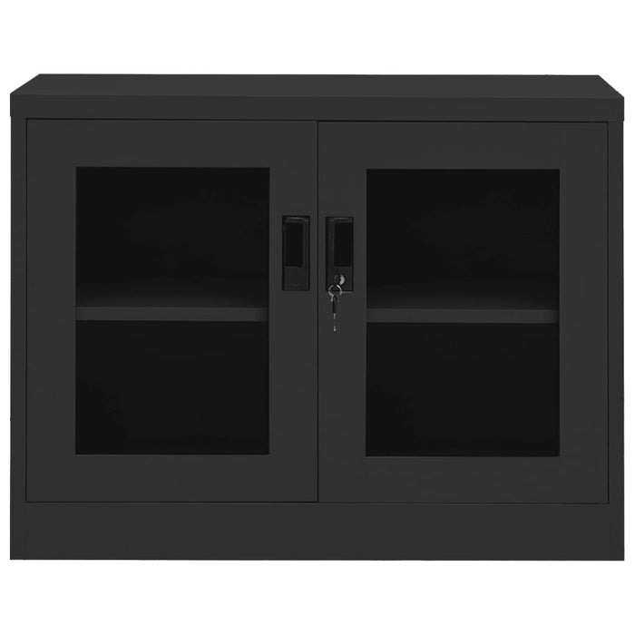 Dulap de birou, antracit, 90x40x70 cm, oțel - WALTI WALTI