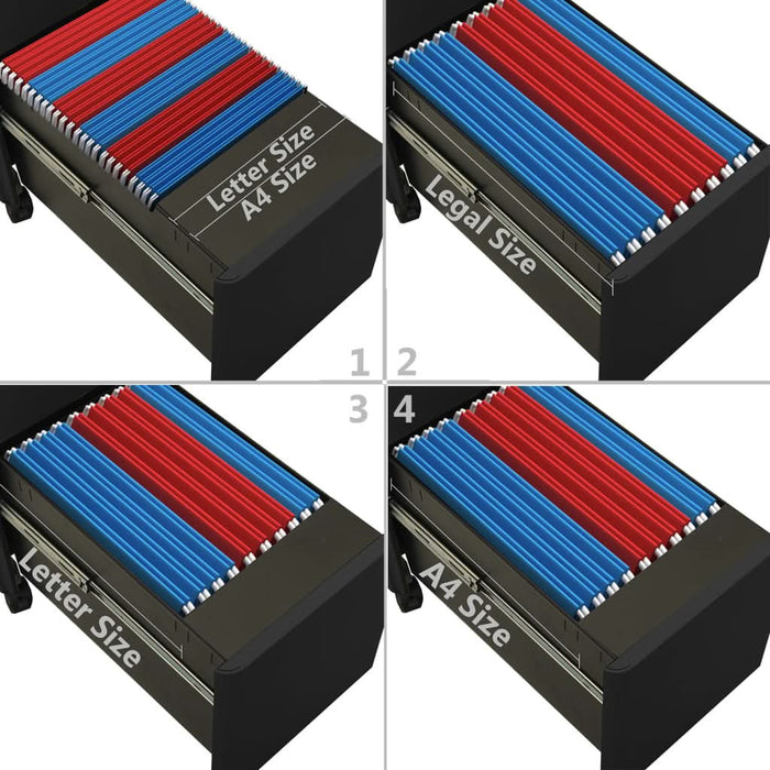 Dulap dosare mobil, antracit, 30x45x59 cm, oțel - WALTI WALTI