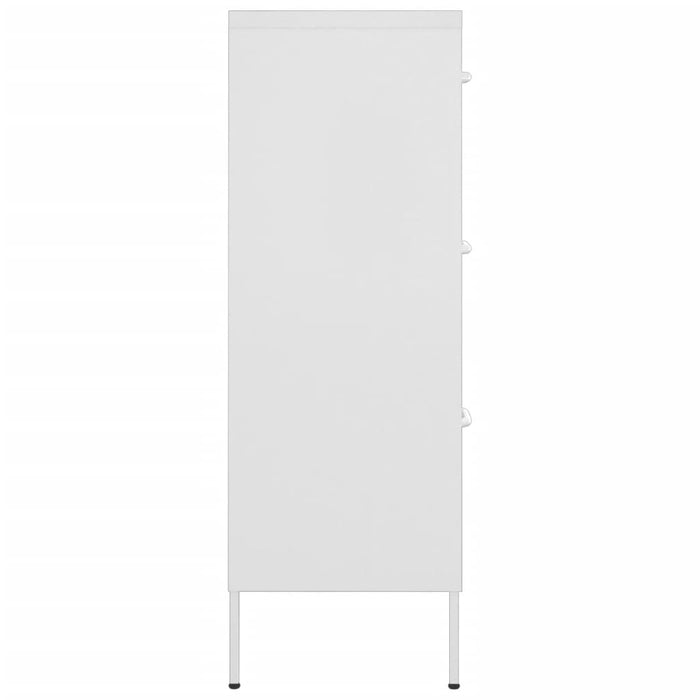 Dulap cu sertare, alb, 80x35x101,5 cm, oțel - WALTI WALTI