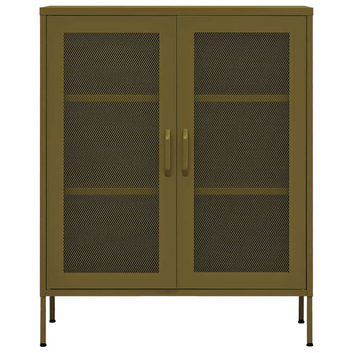 Dulap de depozitare, verde măsliniu, 80x35x101,5 cm, oțel - WALTI WALTI