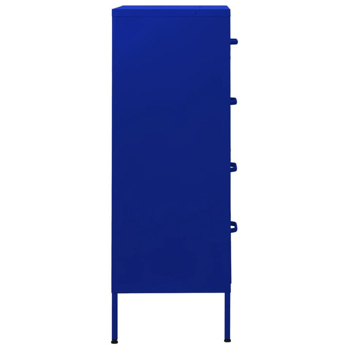 Comodă cu sertare, bleumarin, 80x35x101,5 cm, oțel - WALTI WALTI
