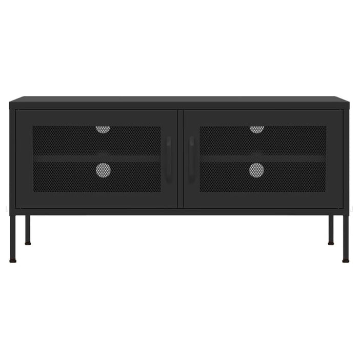 Comodă TV, negru, 105x35x50 cm, oțel - WALTI WALTI