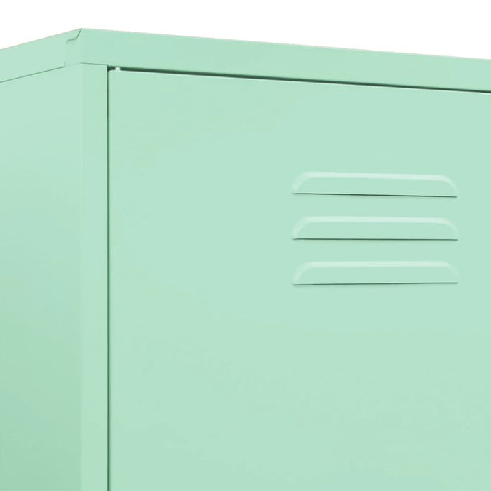Șifonier, verde mentă, 90x50x180 cm, oțel - WALTI WALTI