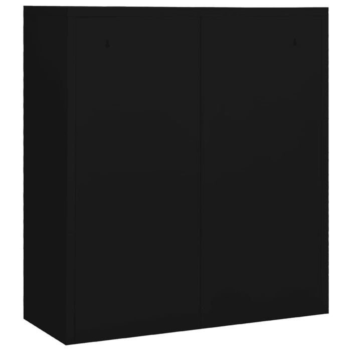 Dulap de birou, negru, 90x40x102 cm, oțel - WALTI WALTI