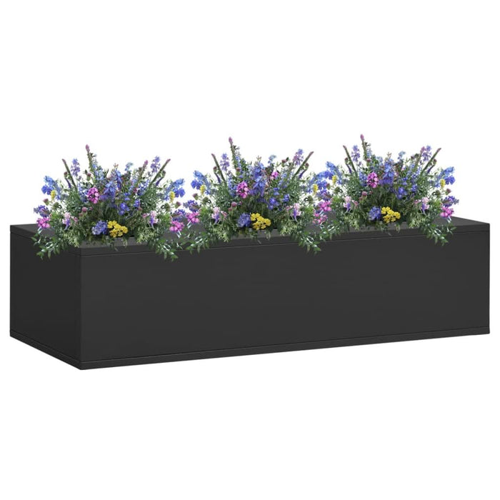 Cutie pentru flori de birou, antracit, 90x40x23 cm, oțel - WALTI WALTI