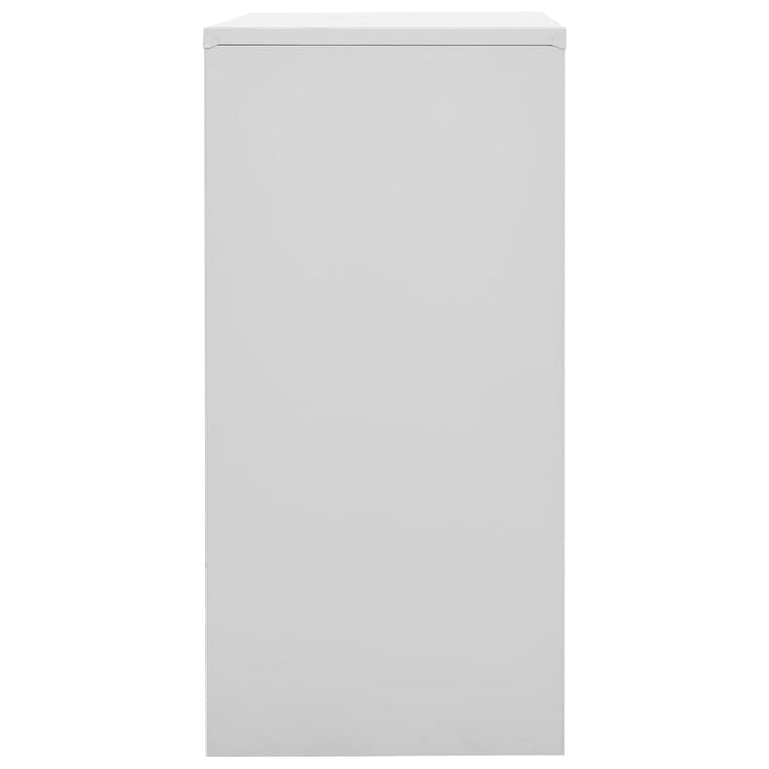 Dulap vestiar, gri deschis și verde, 90x45x92,5 cm, oțel - WALTI WALTI