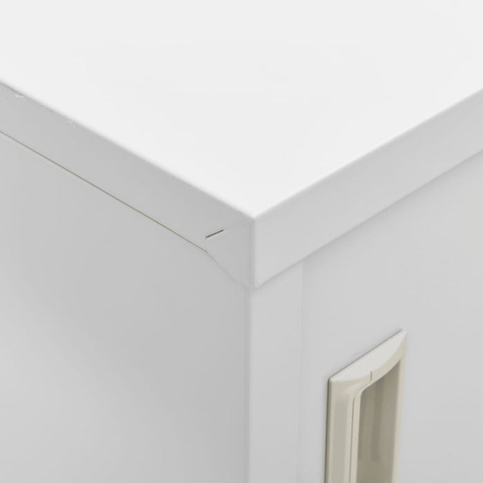 Dulap vestiar, gri deschis, 90x45x92,5 cm, oțel - WALTI WALTI
