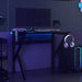 Birou de gaming cu picioare în formă de K, negru, 90x60x75 cm - WALTI WALTI