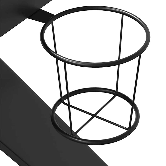 Birou de gaming cu picioare în formă de K, negru, 90x60x75 cm - WALTI WALTI