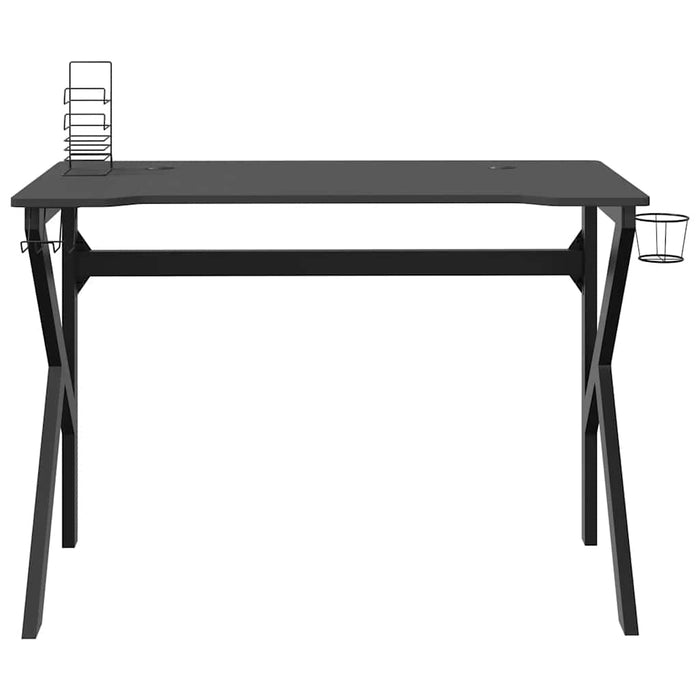 Birou de gaming cu picioare formă K, negru, 110x60x75 cm - WALTI WALTI