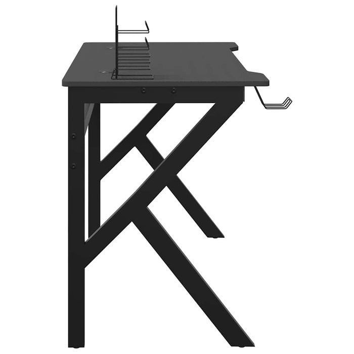 Birou de gaming cu picioare formă K, negru, 110x60x75 cm - WALTI WALTI