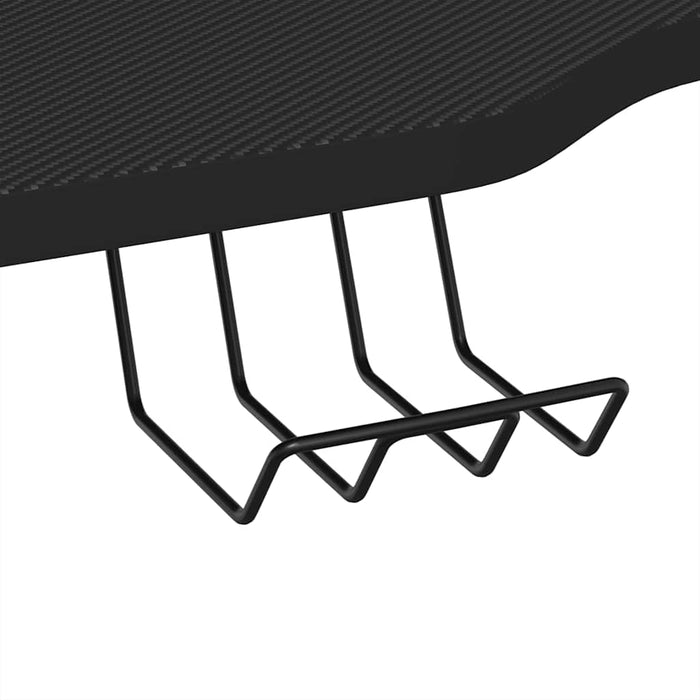 Birou de gaming cu picioare formă K, negru, 110x60x75 cm - WALTI WALTI