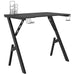 Birou de gaming cu picioare în formă de Y, negru, 90x60x75 cm - WALTI WALTI